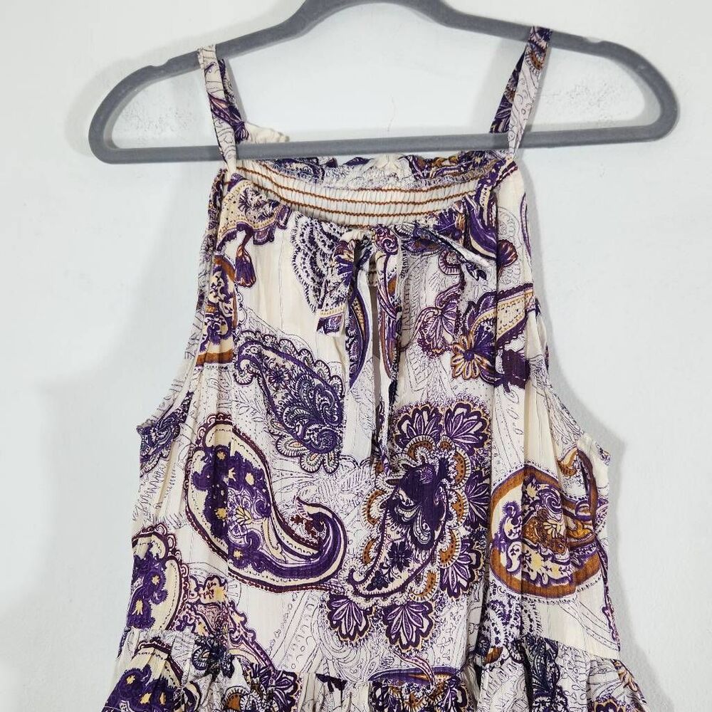 Band of the Free Paisley Tiered Maxi Dress Size Small Wedding Guest Dress - Picture 3 of 10